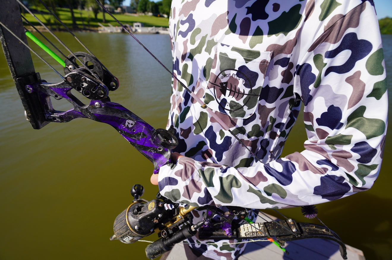 New Force Feed'em Performance Hoodie White Camo