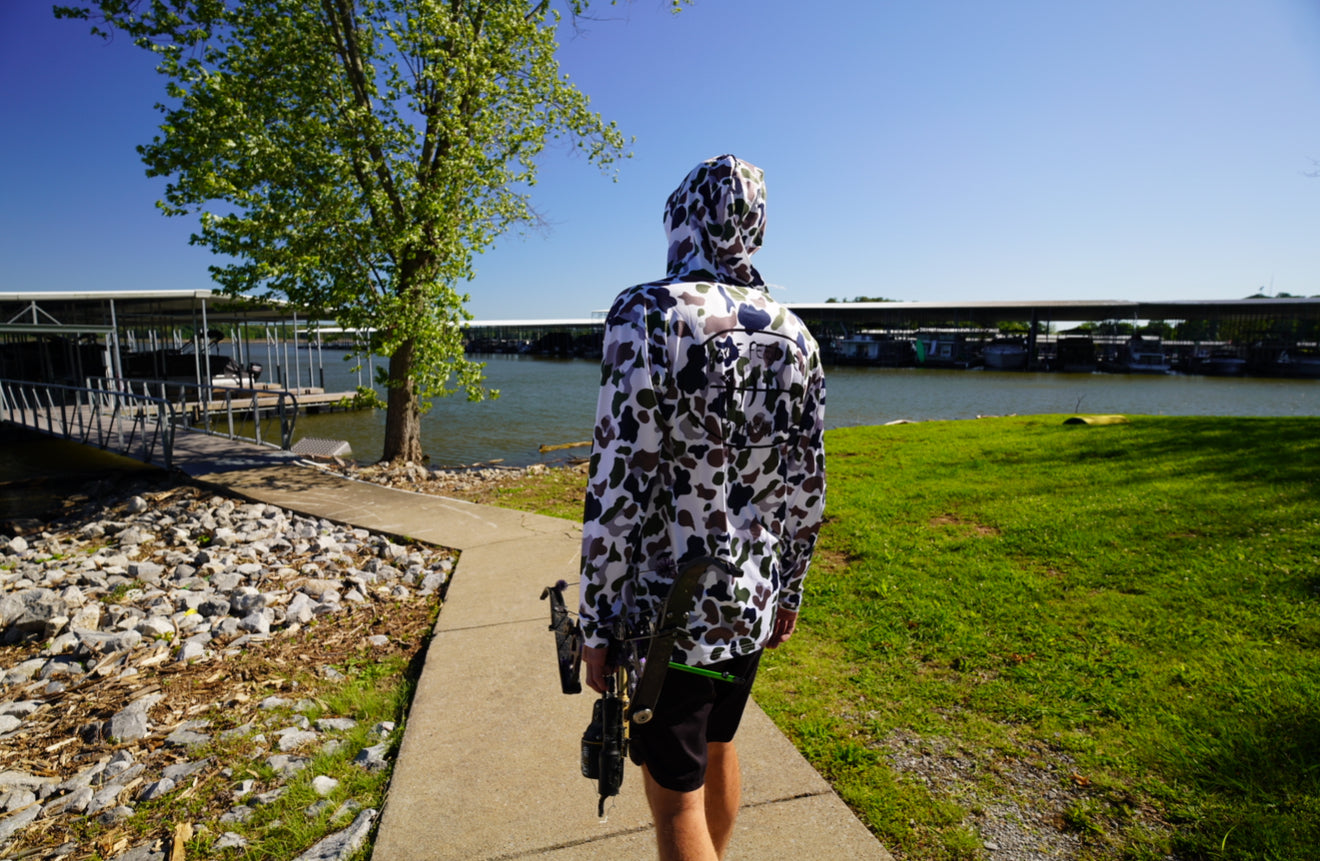 New Force Feed'em Performance Hoodie White Camo