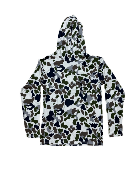 New Force Feed'em Performance Hoodie White Camo