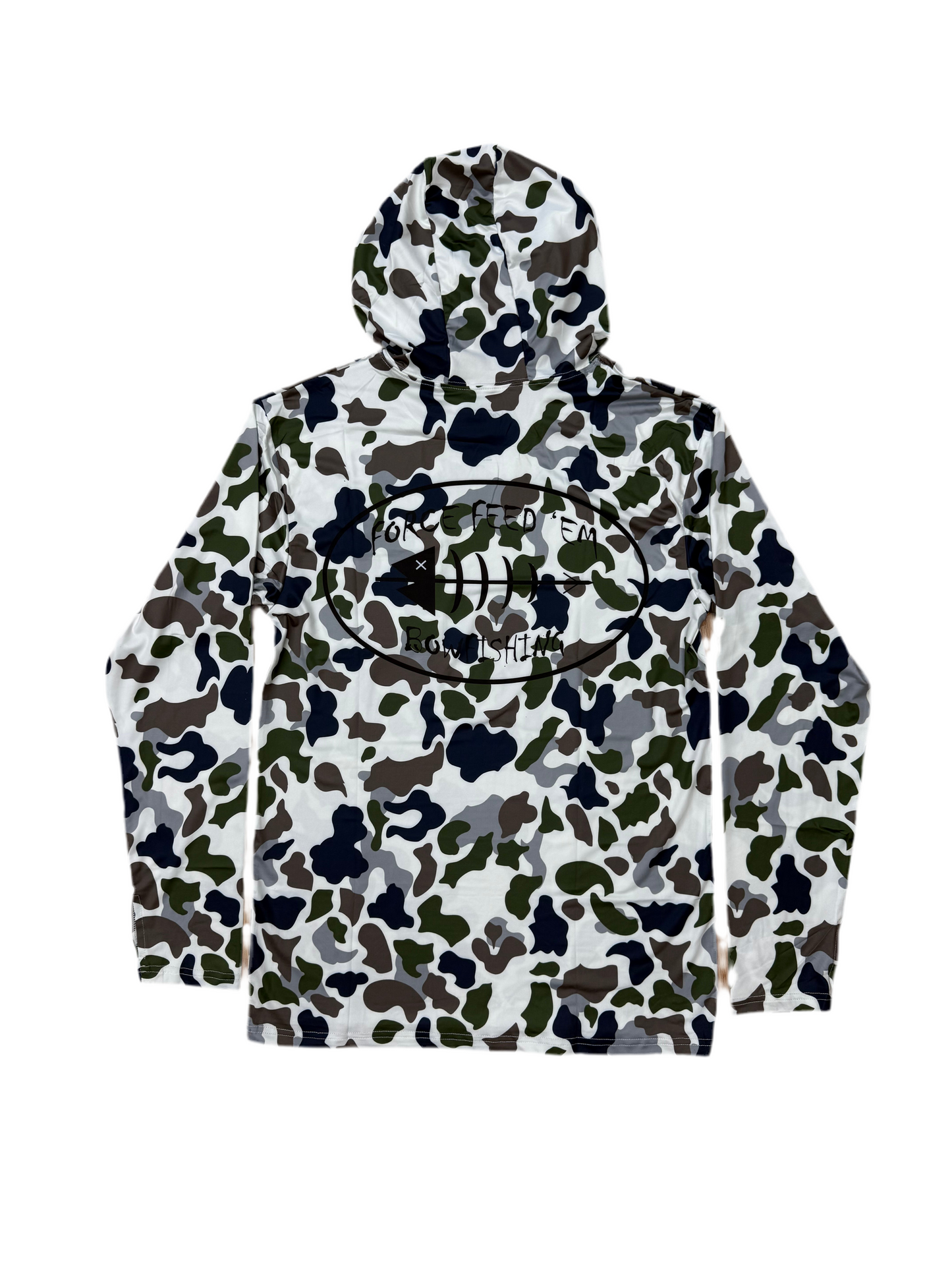 New Force Feed'em Performance Hoodie White Camo