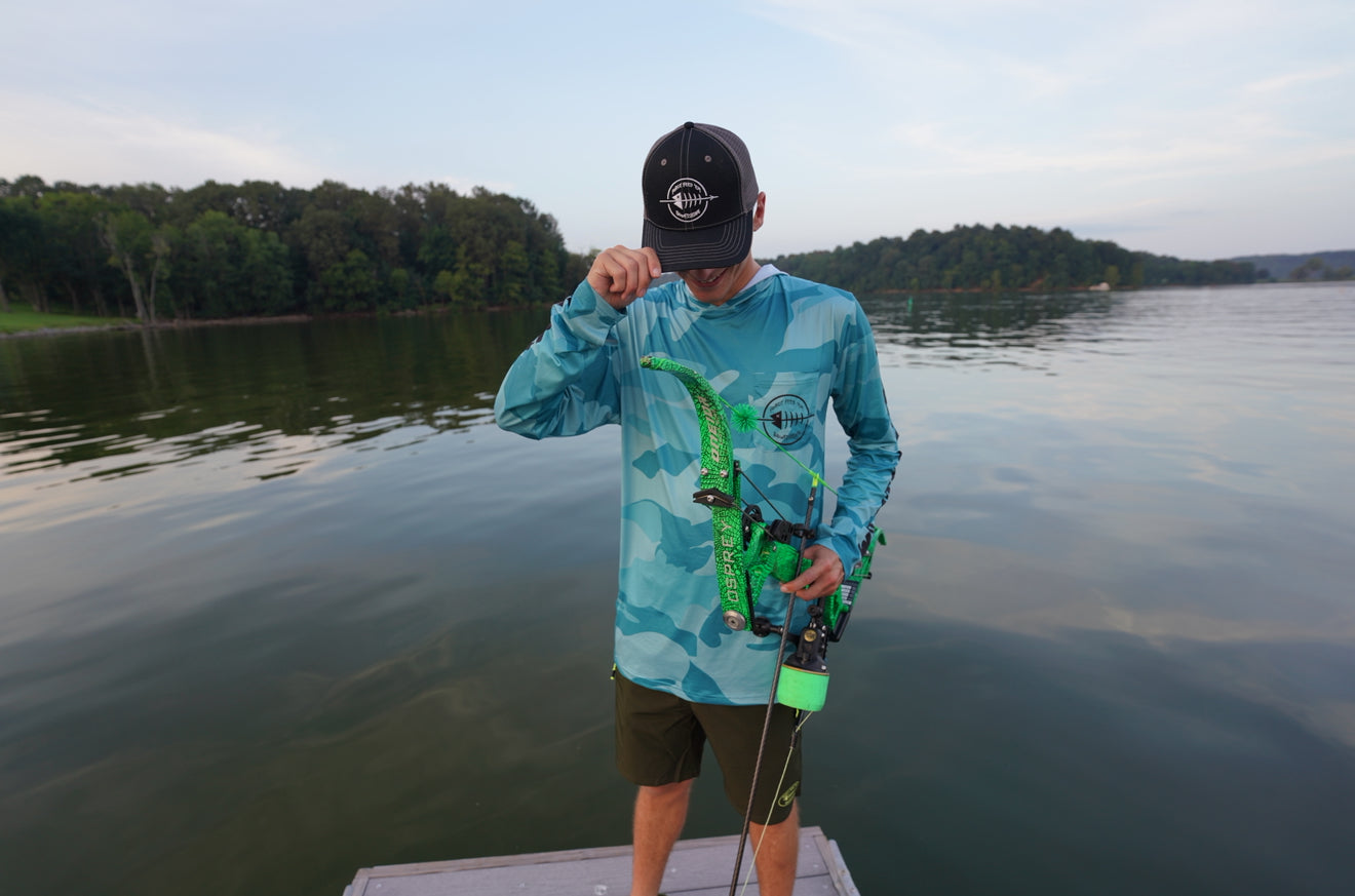 New Force Feed'em Performance Hoodie Aqua Camo