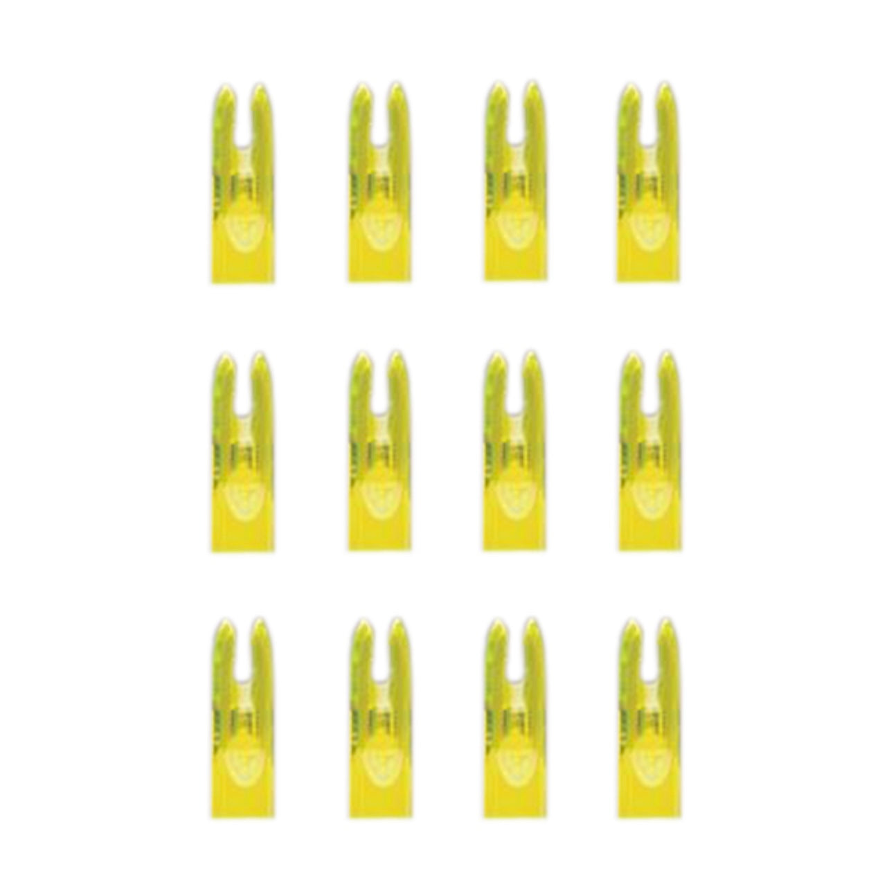 Green Slim 5/16 Nocks -12pc - Force Feed'em Bowfishing