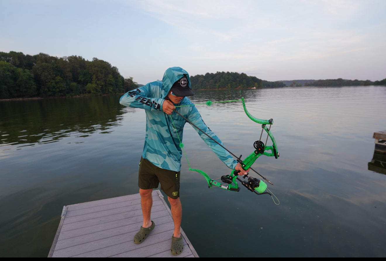 New Force Feed'em Performance Hoodie Aqua Camo