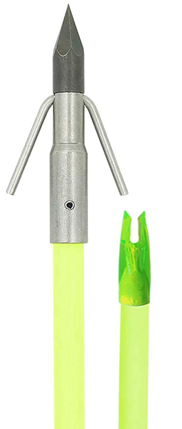 Carp Point Classic Chartreuse Fish Arrow - Force Feed'em Bowfishing