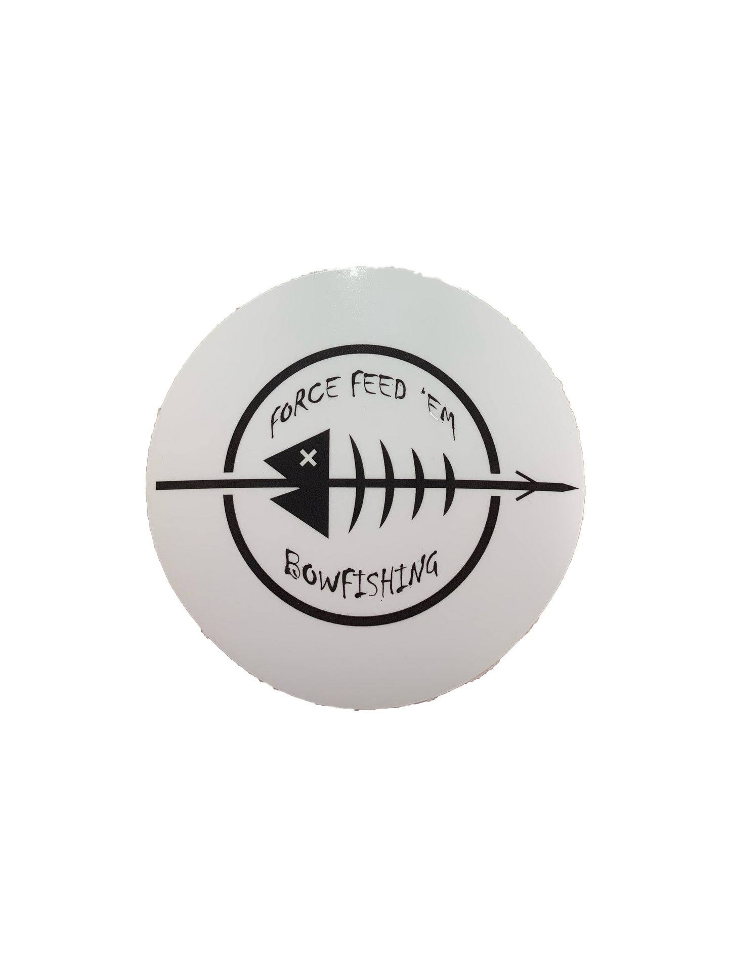 Force Feed'em Sticker- small - Force Feed'em Bowfishing