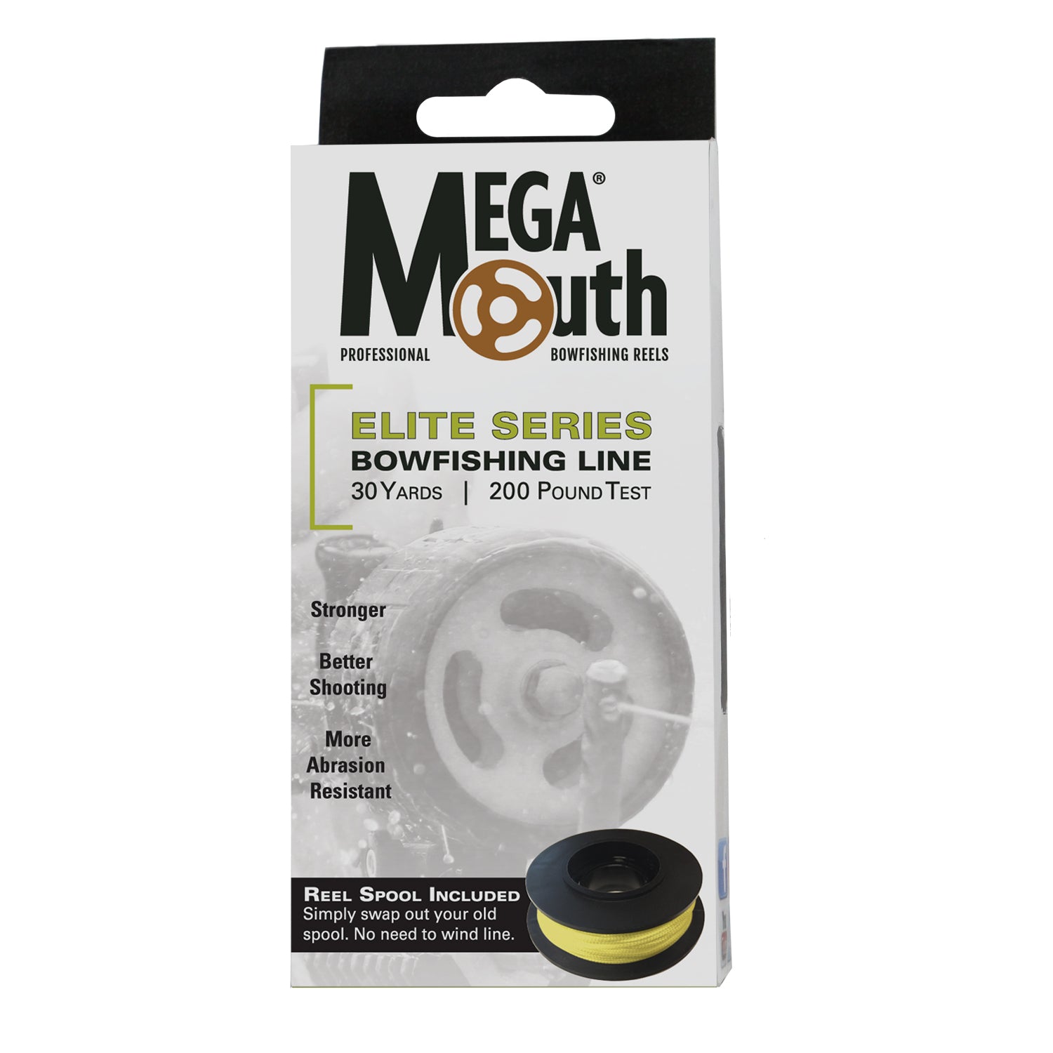 Megamouth 1.0 #200 Line- 30 Yards - Force Feed'em Bowfishing