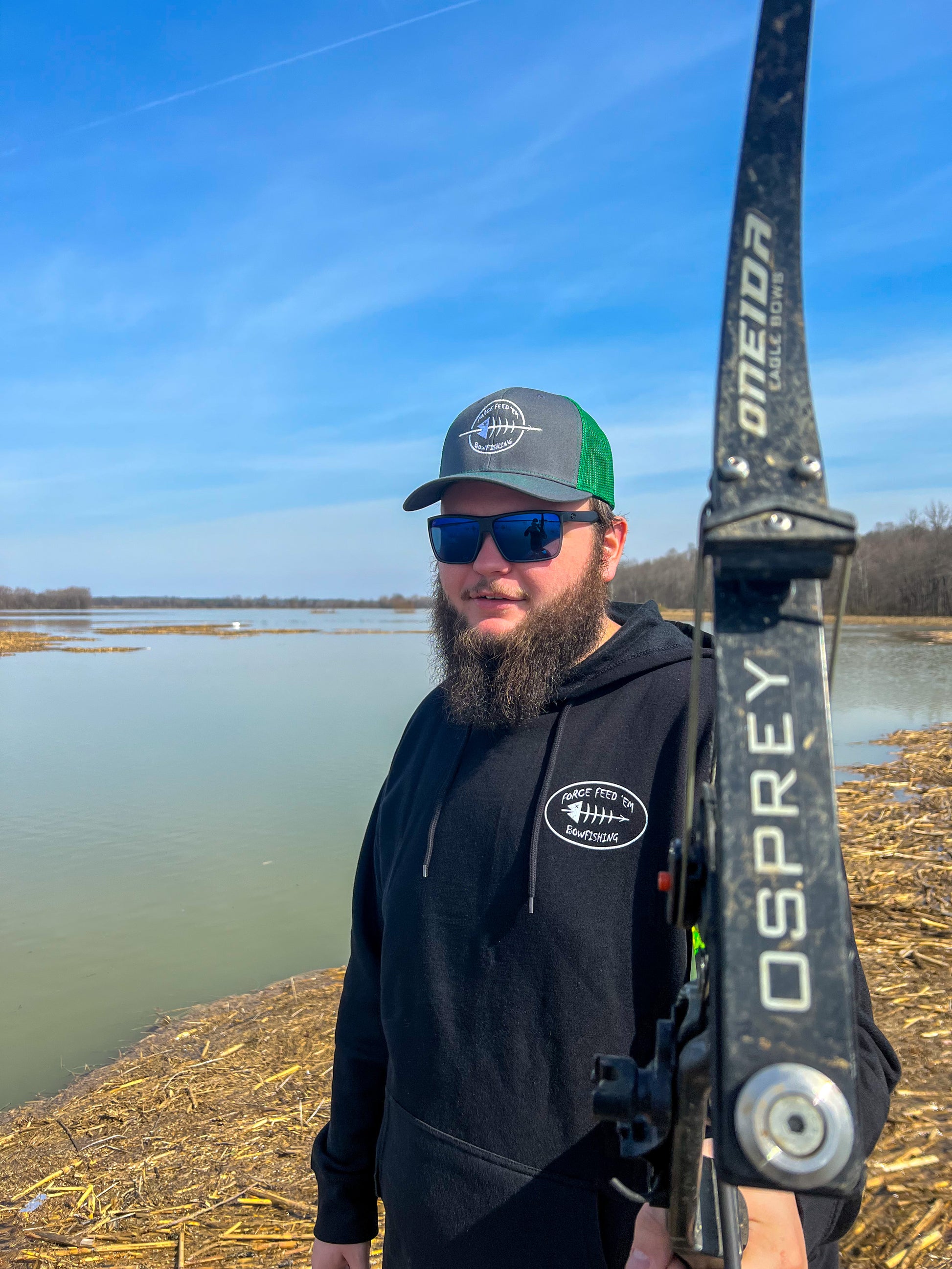 New Force Feed’em Bowfishing Hoodie - Force Feed'em Bowfishing