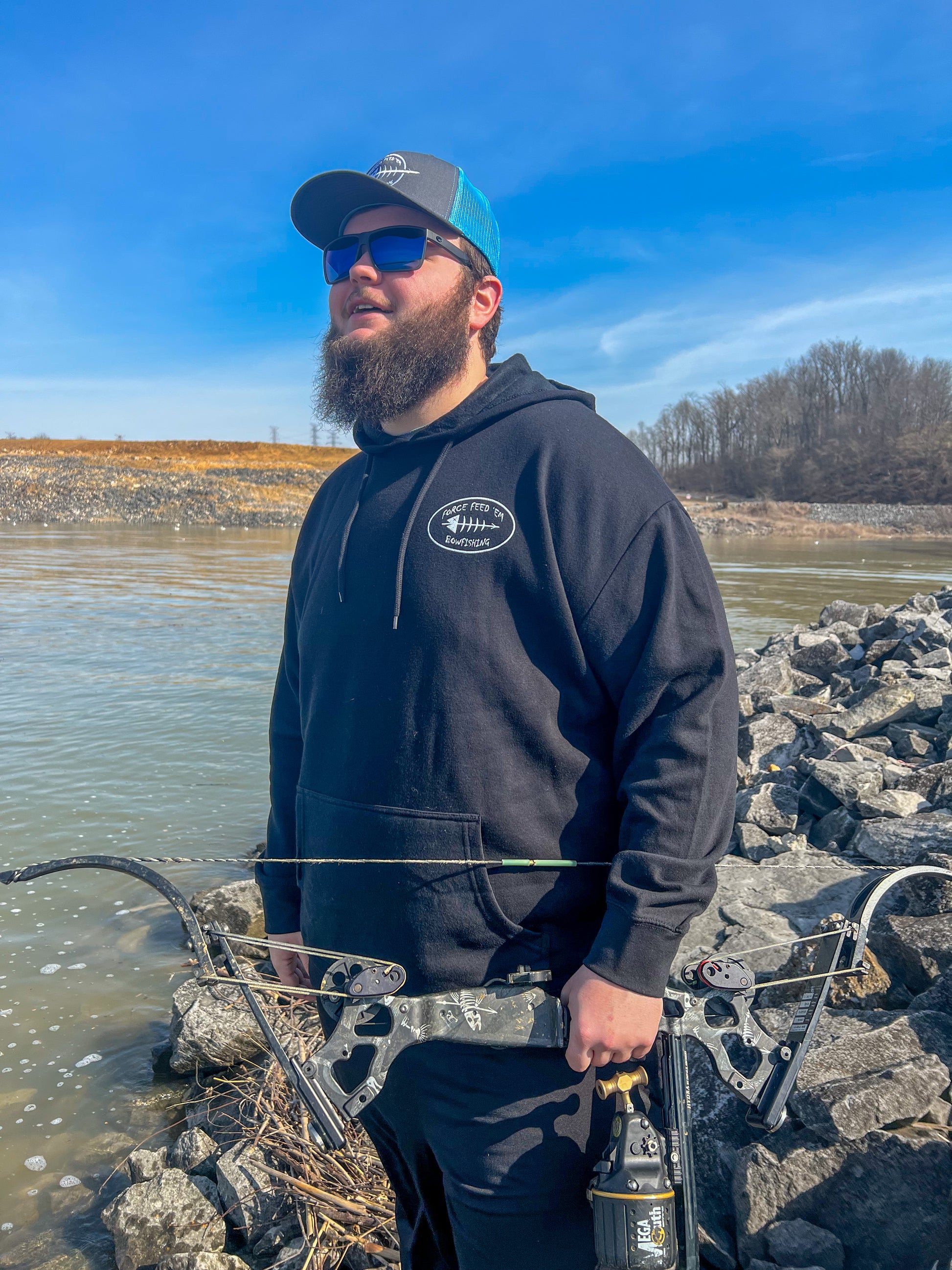 New Force Feed’em Bowfishing Hoodie - Force Feed'em Bowfishing