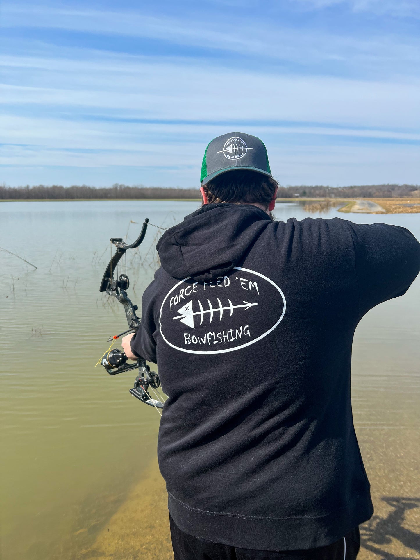 New Force Feed’em Bowfishing Hoodie - Force Feed'em Bowfishing
