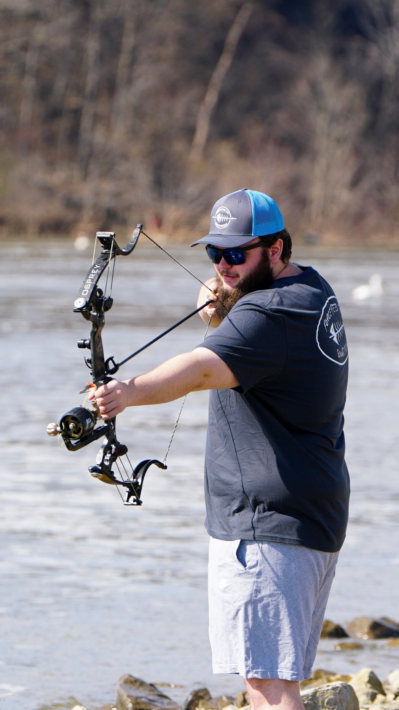 Blood Red Deadfin Oneida Osprey Bow - Force Feed'em Bowfishing