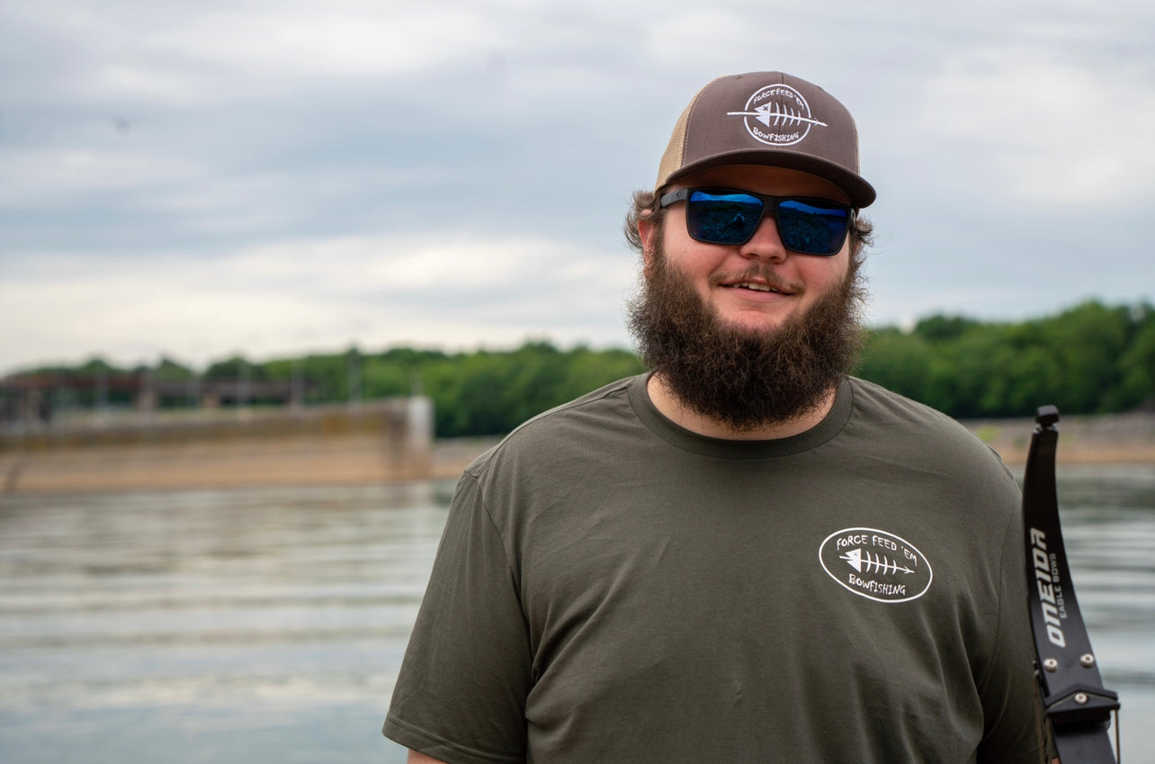 New Force Feed’em Bowfishing Earth Green T-Shirt