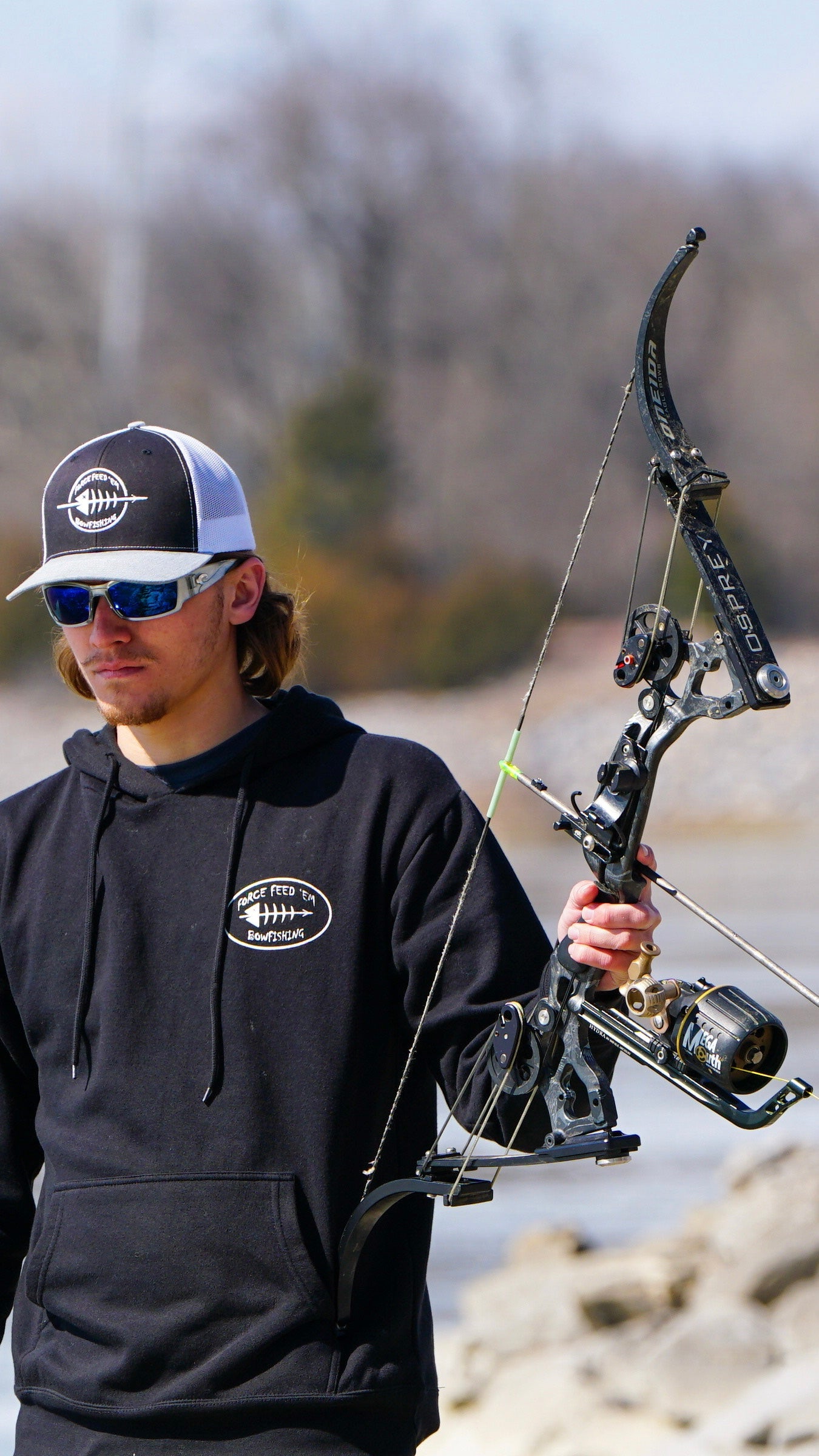 Blood Red Deadfin Oneida Osprey Bow - Force Feed'em Bowfishing