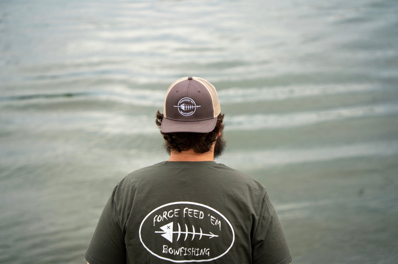 New Force Feed’em Bowfishing Earth Green T-Shirt